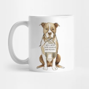 Cookies & Kisses Pittbull Mug